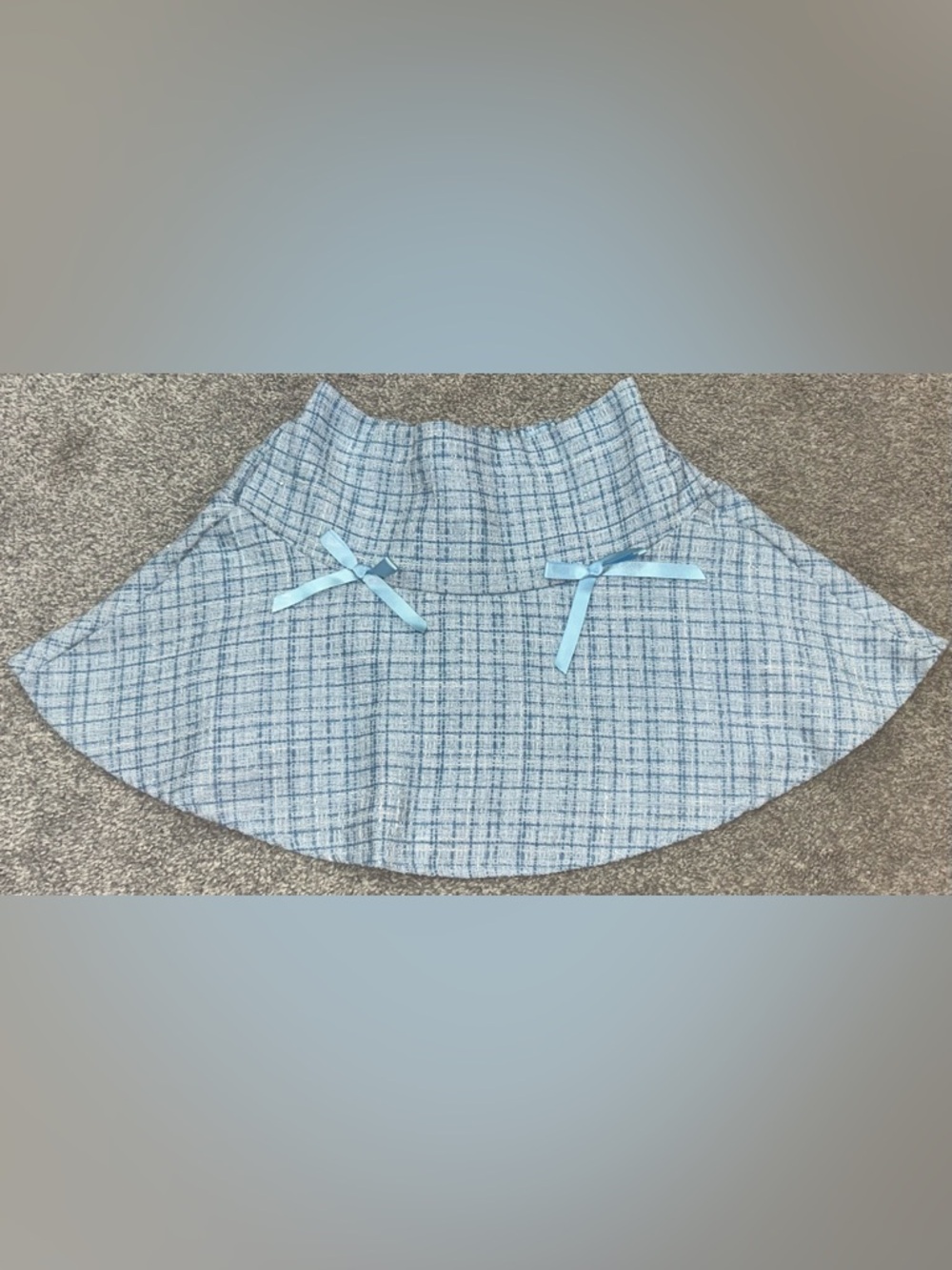 Girls skirt - toddler skirt - blue skirt - girls blue skirt - plaid  skirt